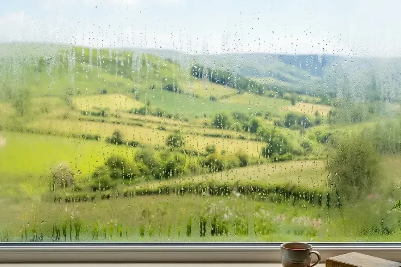 Misted double glazed window